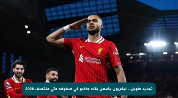 تجديد طويل.. ليفربول يضمن بقاء جاكبو في صفوفه حتى منتصف 2026
